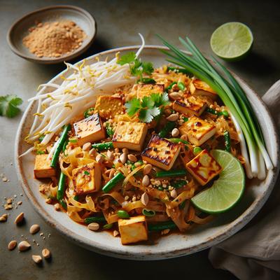 Tofu and Vegetable Pad Thai